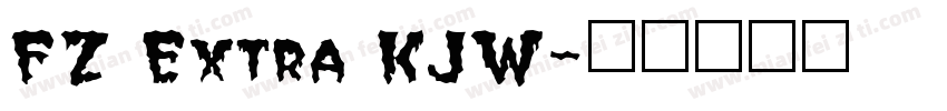 FZ Extra KJW字体转换